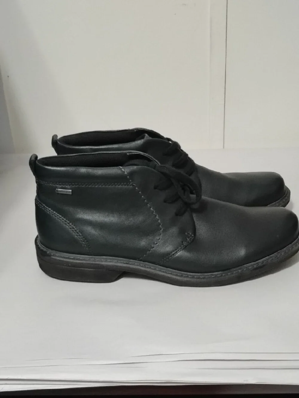 Ecco Turn Gtx Men's 44 Black Leather Chukka Boots